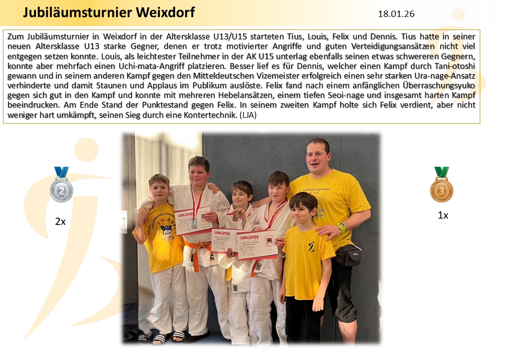 Jubil&auml;umsturnier Weixdorf