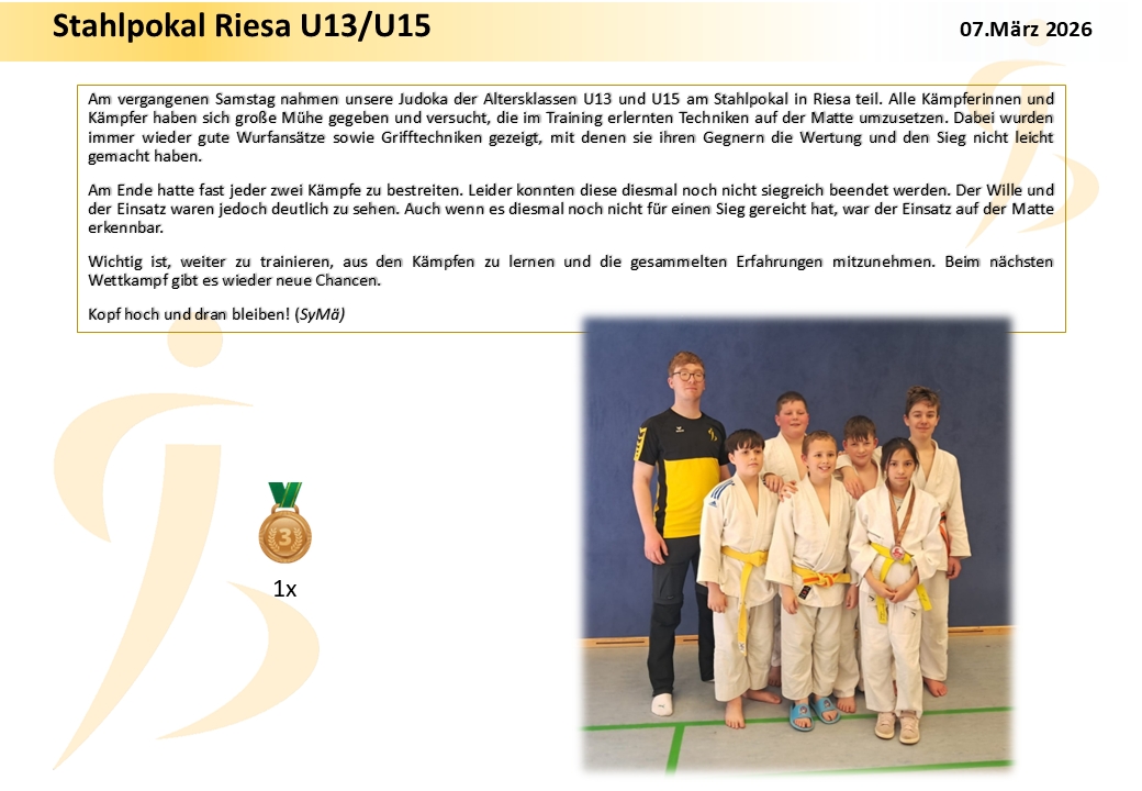 Stahlpokal Riesa U13 / U18