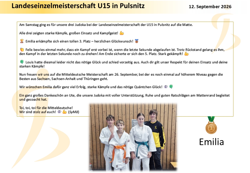 Landeseinzelmeisterschaft U15